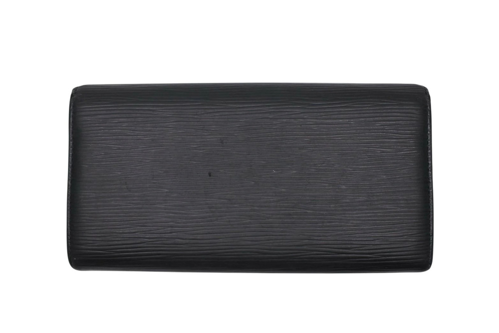 LOUIS VUITTON Portefeuille Sarah Long Wallet Epi Leather K Black